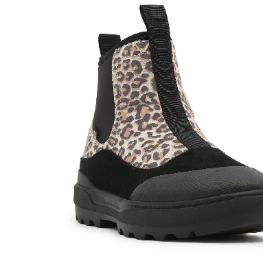 Vans Cheetah Colfax Boot Black Classic Womens - (Cheetah) Whitecap Gray/Black VN0A5HFA8SC Shoes