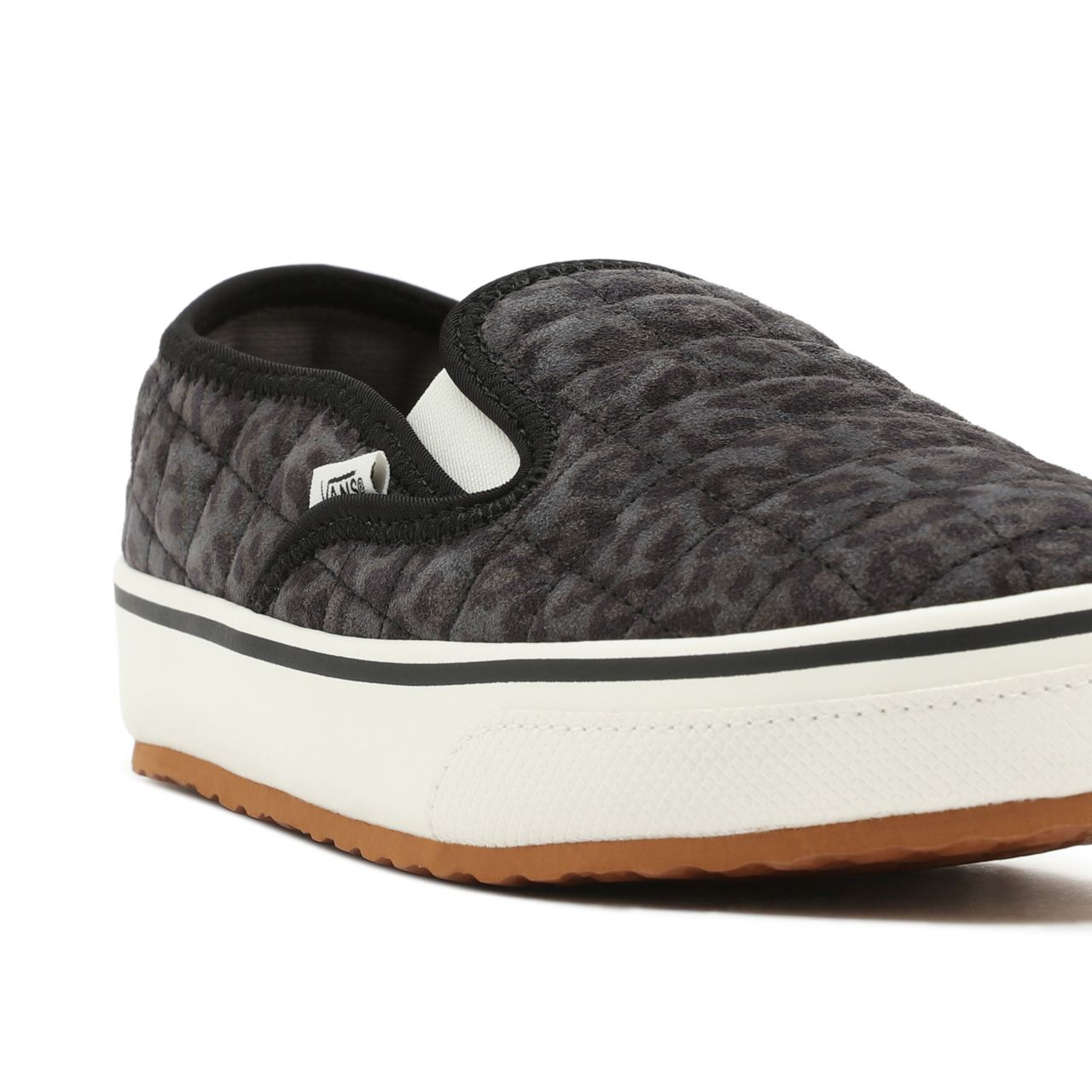 Vans Cheetah Slip-Er 2 Grey Classic Womens - (Cheetah) Asphalt/Marshmallow VN0A4UWOA68 Shoes