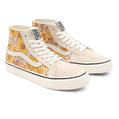 Vans Trippy Floral Sk8-Hi 38 Decon Sf Yellow Classic Womens - (Trippy Floral) sandshell/marshmallow VN0A4UWNA03 Shoes