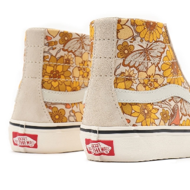 Vans Trippy Floral Sk8-Hi 38 Decon Sf Yellow Classic Womens - (Trippy Floral) sandshell/marshmallow VN0A4UWNA03 Shoes