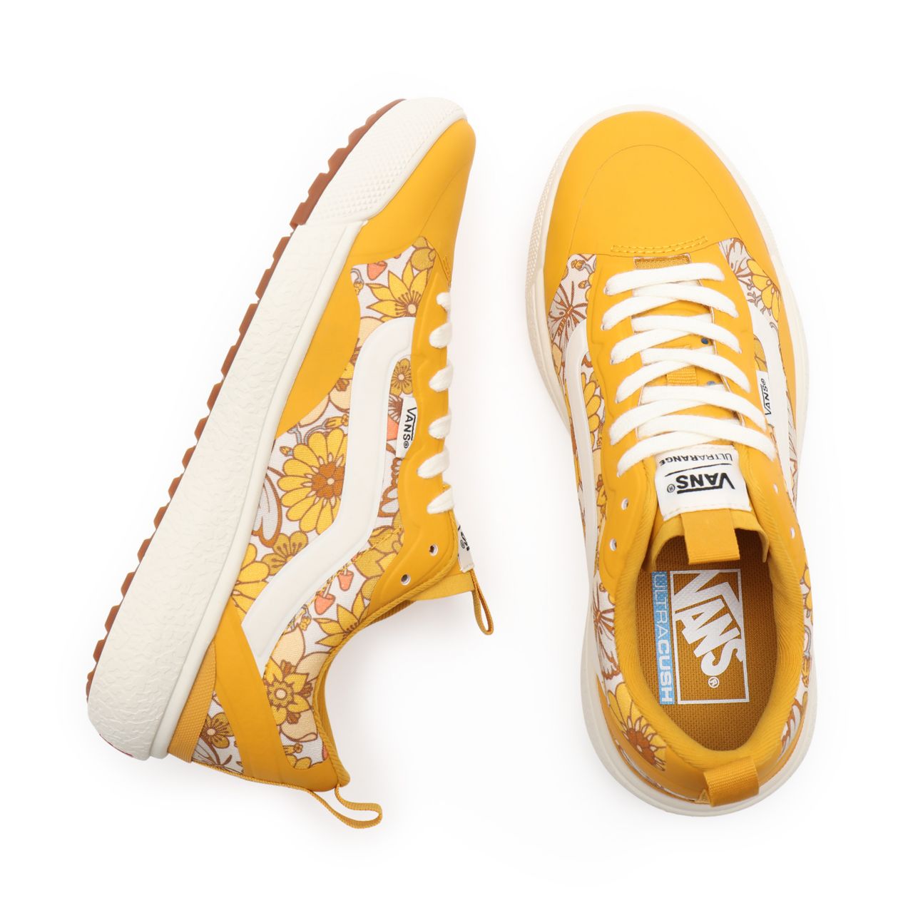 Vans Trippy Floral UltraRange Exo Yellow Classic Womens - (Trippy Floral) golden glow/marshmallow VN0A4U1KA23 Shoes