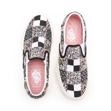 Vans Patchwork Floral Classic Slip-On Multicolour Classic Womens - (Patchwork Floral) multi/marshmallow VN0A33TB9FY Shoes