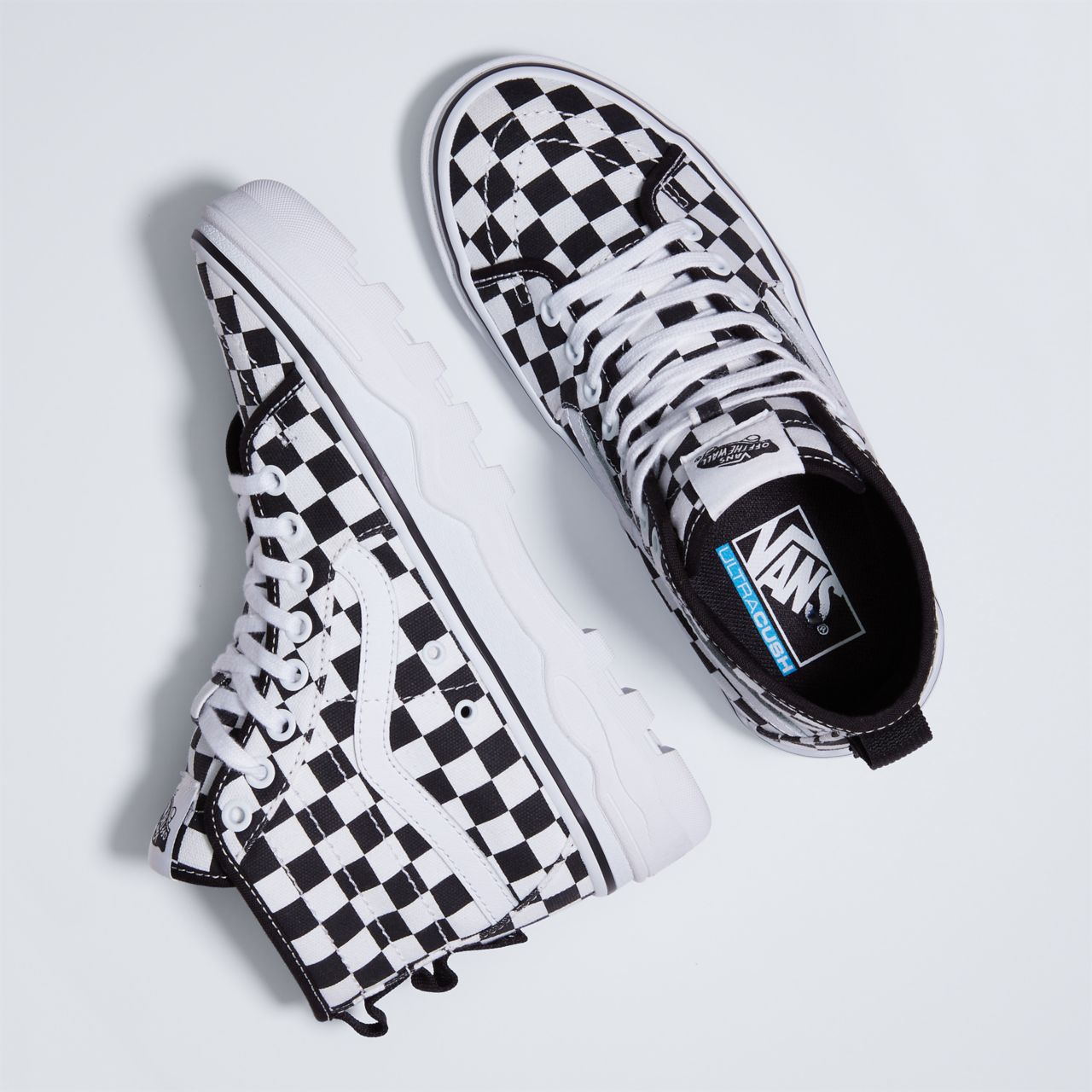 Vans Sentry Sk8-HI WC Black Classic Womens - Checkerboard VN0A5KY5705 Shoes