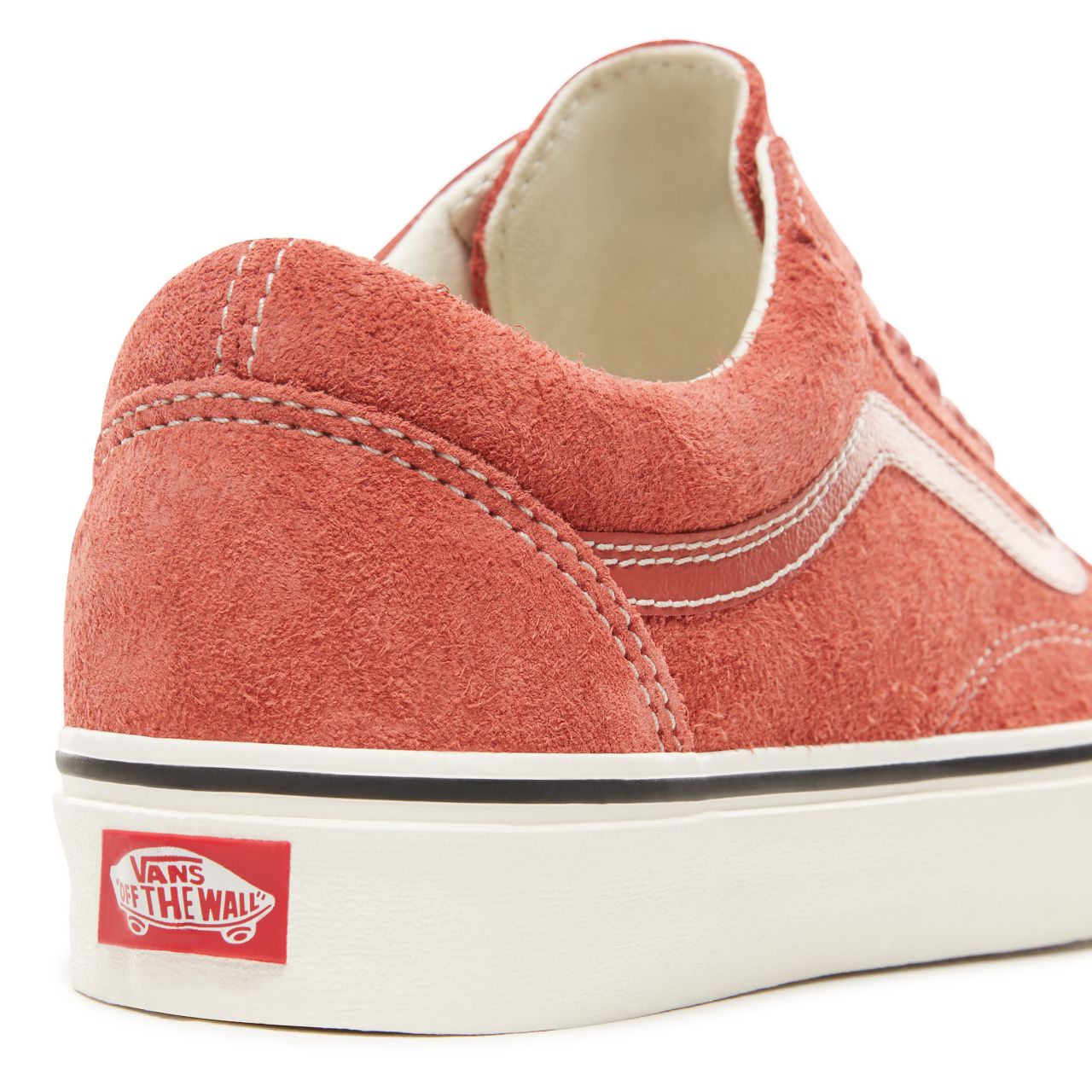 Vans Hairy Suede Old Skool Classic Mens Womens - (Hairy Suede) Hot Sauce/Snow White VN0A38G1UNG Shoes