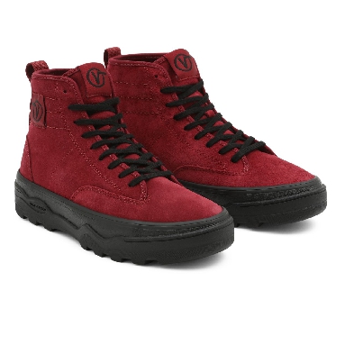 Vans Suede Sentry WC Red Classic Womens - (Suede) Pomegranate/Black VN0A4P3KA64 Shoes