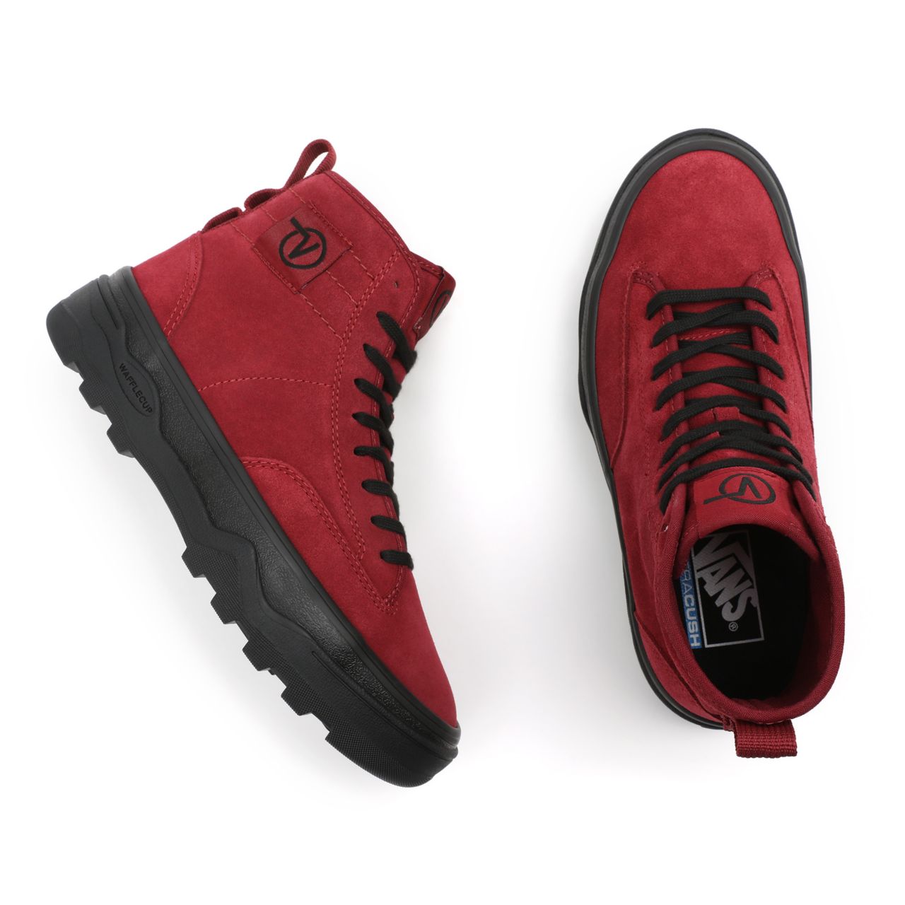 Vans Suede Sentry WC Red Classic Womens - (Suede) Pomegranate/Black VN0A4P3KA64 Shoes