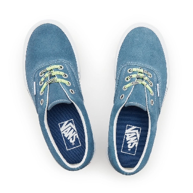 Vans Multi Lace Era Stacked Blue Classic Womens - (Multi Lace) cement blue/true white VN0A4BTO9MT Shoes