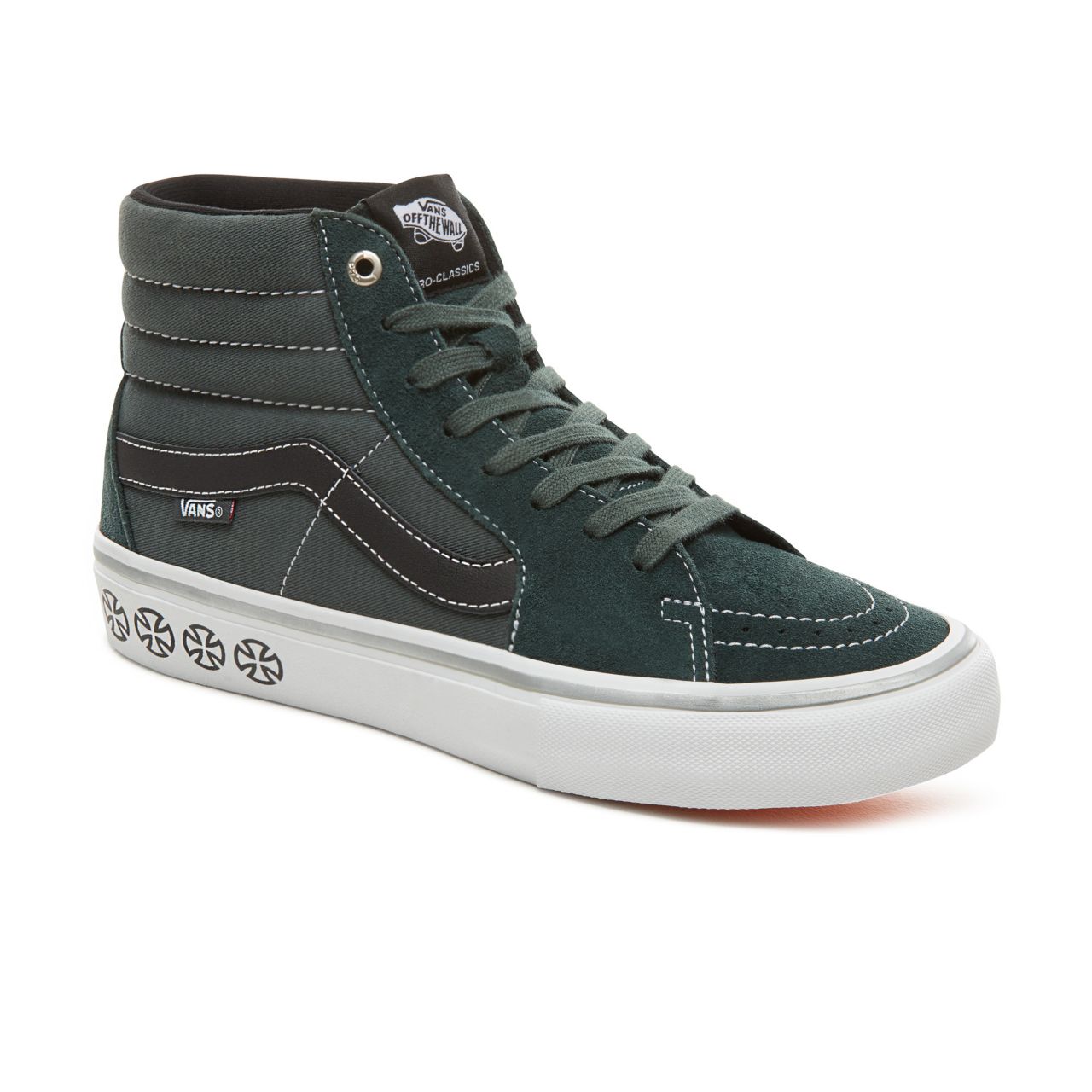 Vans X Independent Sk8-Hi Pro Classic Mens Womens - (Independent) Spruce V00VHGU24 Shoes