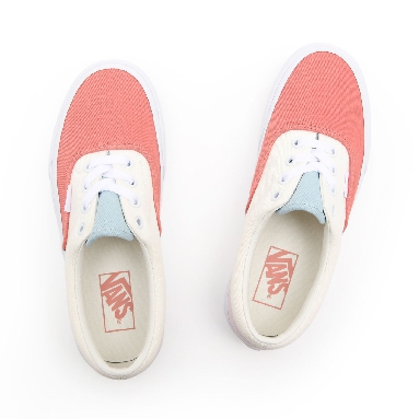 Vans Twill Era Platform White Classic Womens - (Twill) pastel block/true white VN0A3WLU9MK Shoes