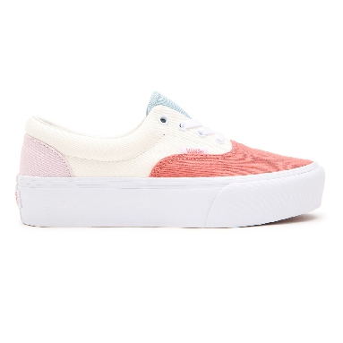 Vans Twill Era Platform White Classic Womens - (Twill) pastel block/true white VN0A3WLU9MK Shoes