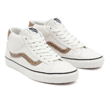 Vans Animal Mid Skool 37 White Classic Womens - (Animal) Blanc De Blanc/Doe VN0A3TKF912 Shoes