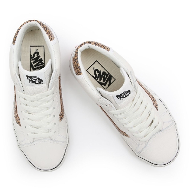 Vans Animal Mid Skool 37 White Classic Womens - (Animal) Blanc De Blanc/Doe VN0A3TKF912 Shoes