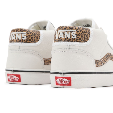 Vans Animal Mid Skool 37 White Classic Womens - (Animal) Blanc De Blanc/Doe VN0A3TKF912 Shoes