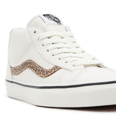 Vans Animal Mid Skool 37 White Classic Womens - (Animal) Blanc De Blanc/Doe VN0A3TKF912 Shoes