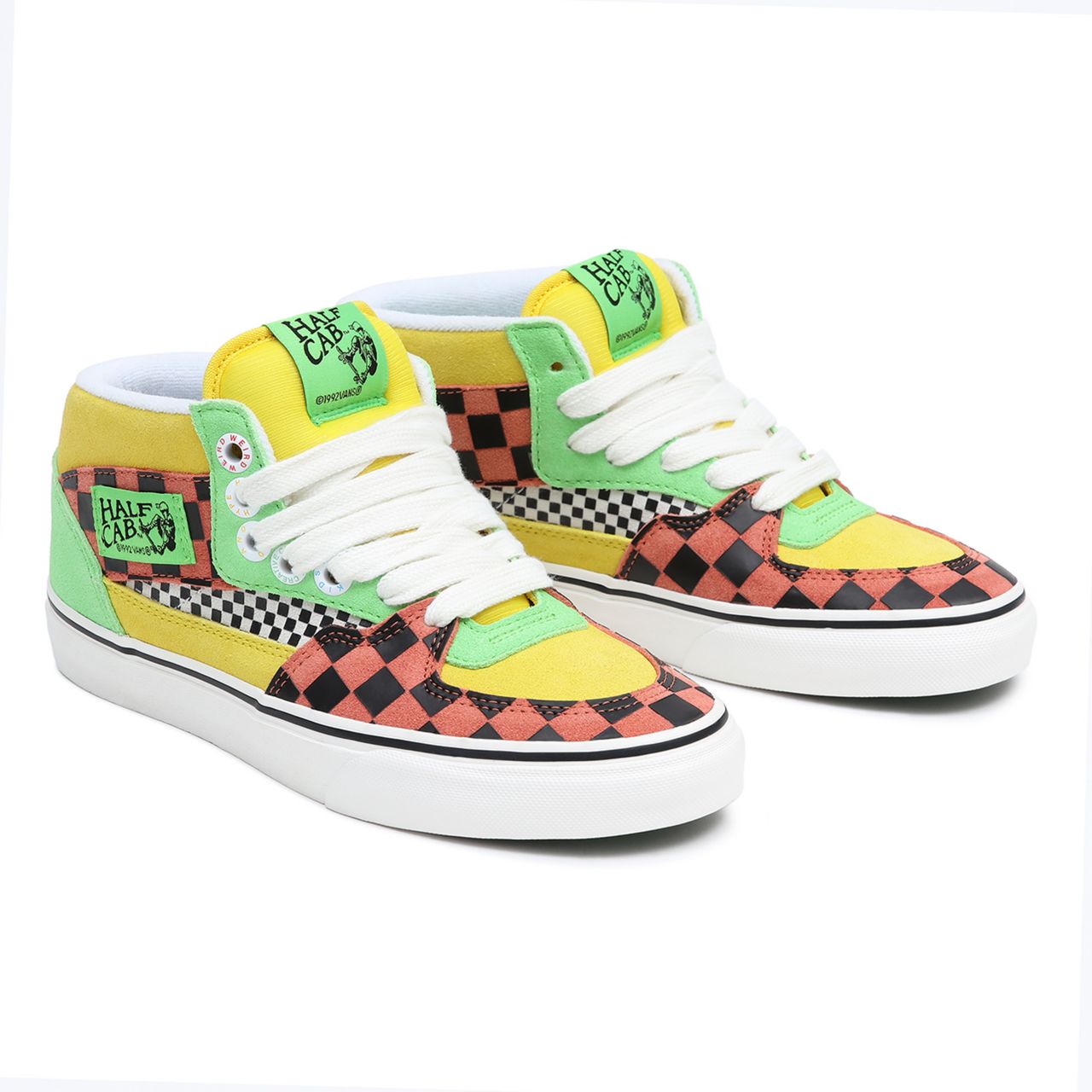 Vans x Tierra Whack Half Cab Black Classic Womens - (Tierra Whack) Multi/Checkerboard VN000DZ37C7 Shoes