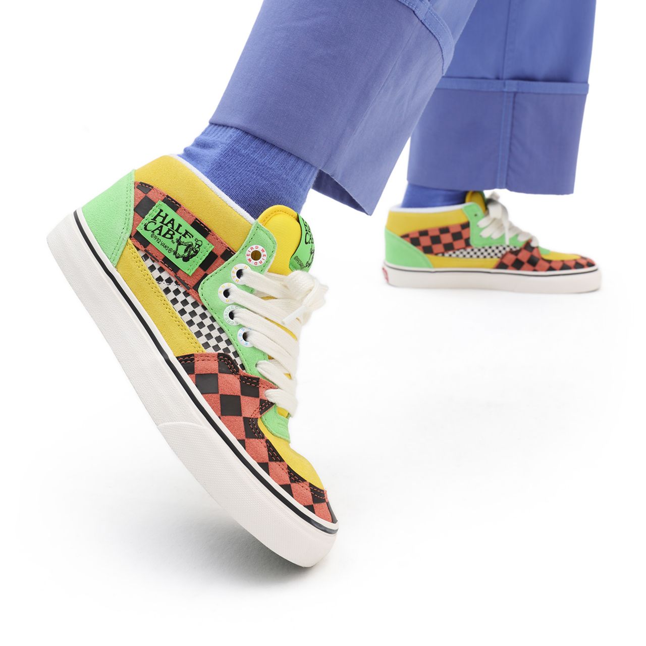 Vans x Tierra Whack Half Cab Black Classic Womens - (Tierra Whack) Multi/Checkerboard VN000DZ37C7 Shoes