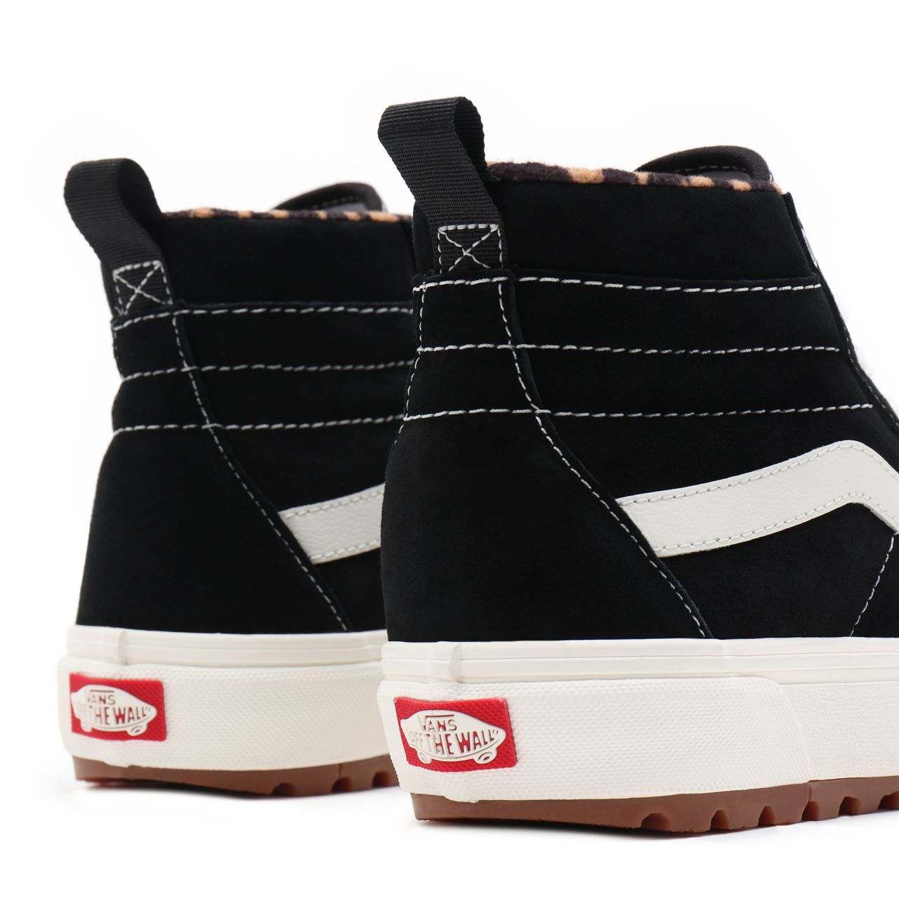 Vans Suede Sk8-Hi MTE-1 Black Classic Womens - (Suede) black/leopard VN0A5HZY6D8 Shoes