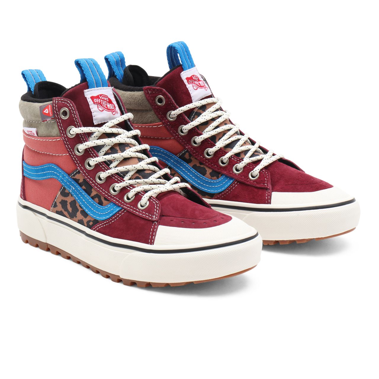 Vans Sk8-Hi MTE-2 Red Classic Womens - pomegranate/leopard VN0A5HZZA0B Shoes