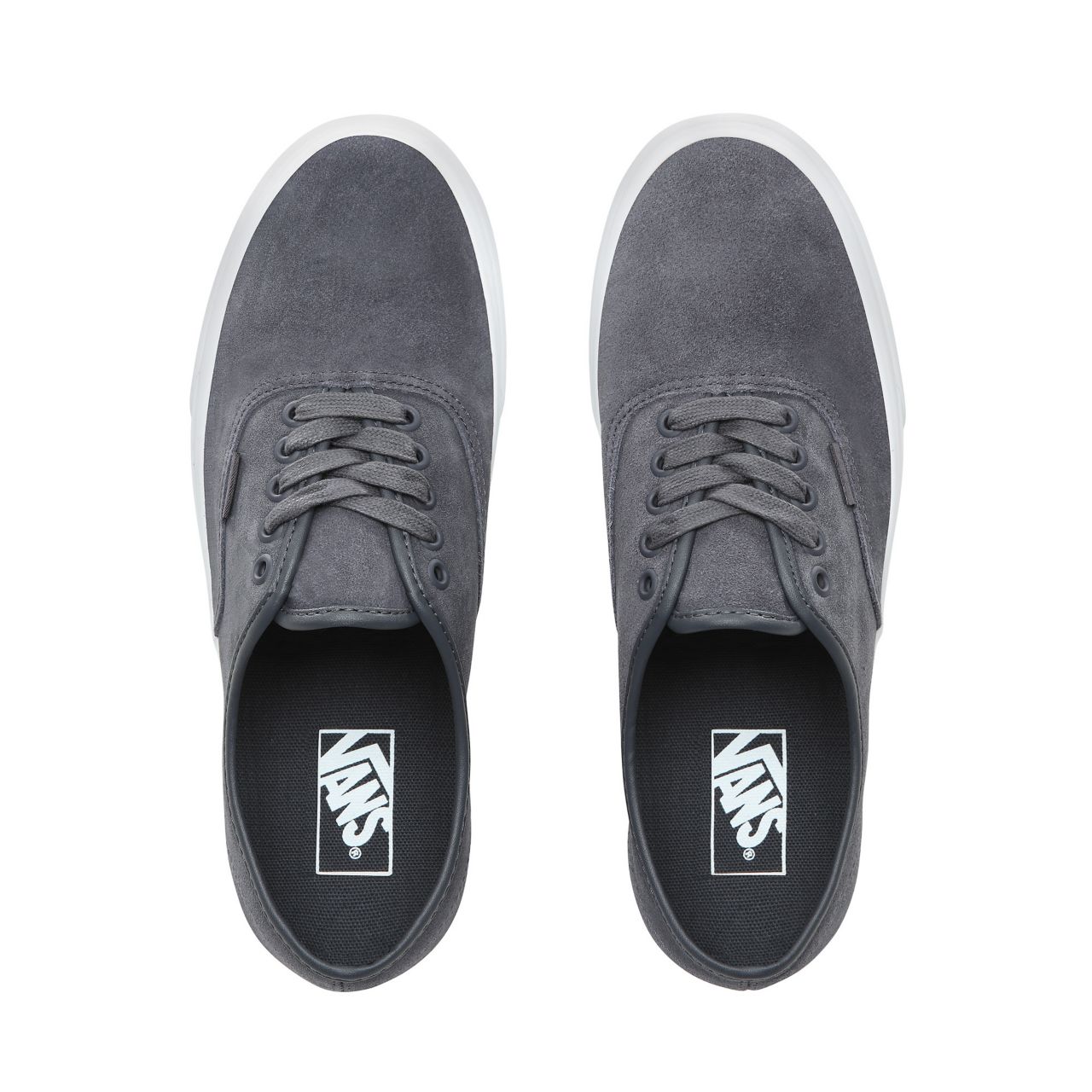 Vans Soft Suede Authentic Classic Mens Womens - (Soft Suede) Ebony/True White VN0A38EMVKE Shoes