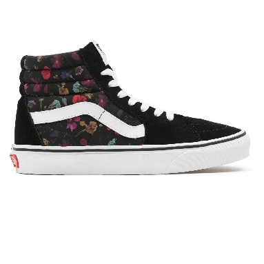 Vans Pressed Floral Sk8-Hi Black Classic Womens - (Pressed Floral) Black/True White VN0A5JMJ8N8 Shoes