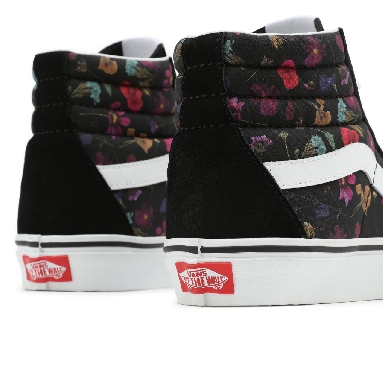 Vans Pressed Floral Sk8-Hi Black Classic Womens - (Pressed Floral) Black/True White VN0A5JMJ8N8 Shoes