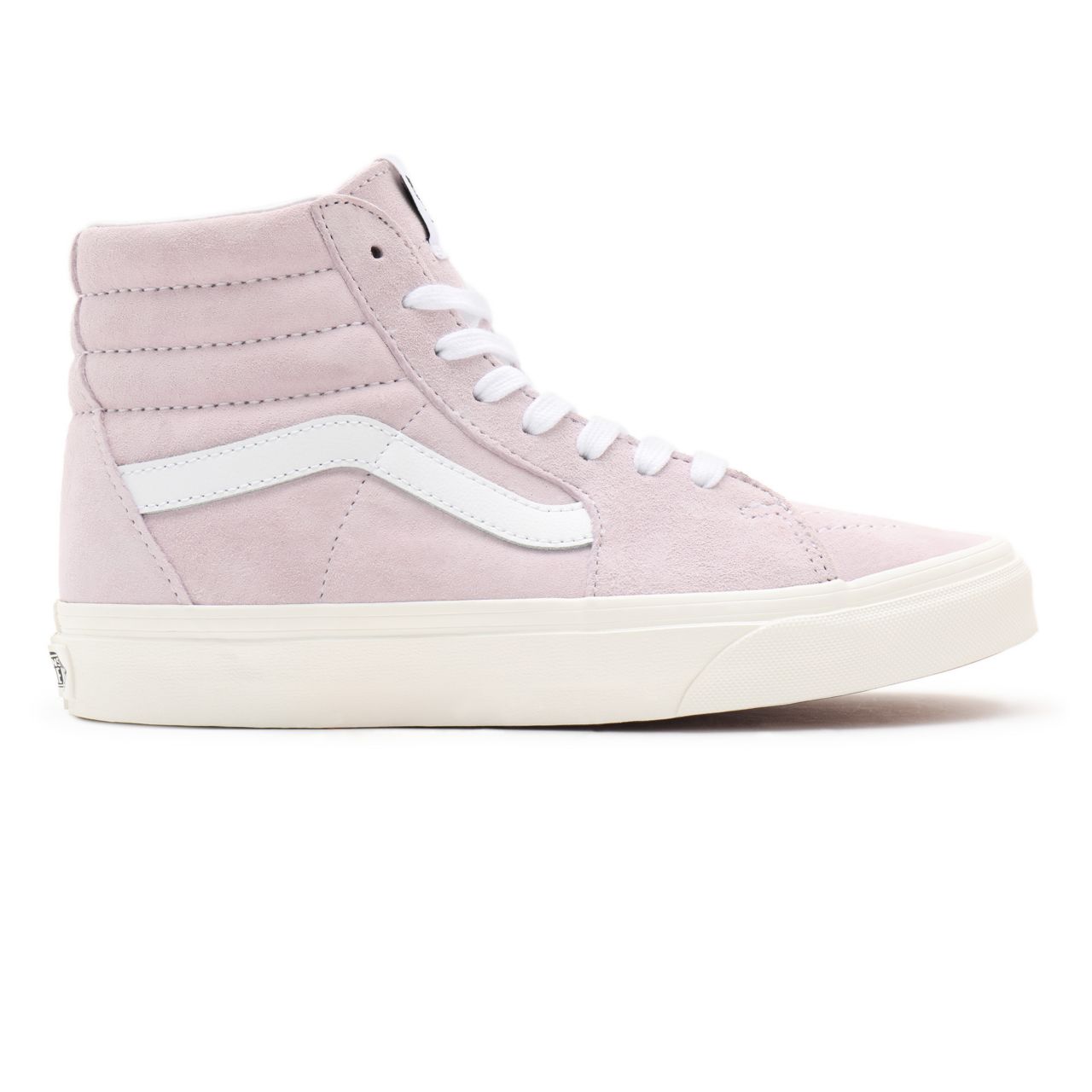 Vans Pig Suede Sk8-Hi Pink Classic Womens - (Pig Suede) orchid ice/snow white VN0A32QG9G4 Shoes