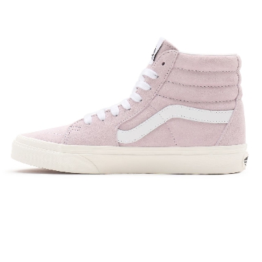 Vans Pig Suede Sk8-Hi Pink Classic Womens - (Pig Suede) orchid ice/snow white VN0A32QG9G4 Shoes