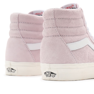 Vans Pig Suede Sk8-Hi Pink Classic Womens - (Pig Suede) orchid ice/snow white VN0A32QG9G4 Shoes