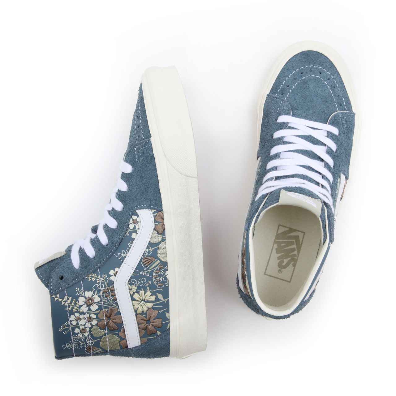 Vans Sunday Market Sk8-Hi Tapered Blue Classic Womens - (Sunday Market) blue mirage/marshmallow VN0A4U167LR Shoes