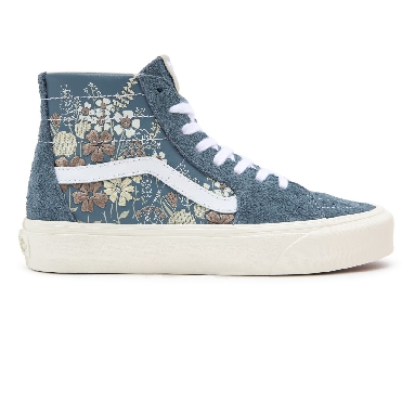 Vans Sunday Market Sk8-Hi Tapered Blue Classic Womens - (Sunday Market) blue mirage/marshmallow VN0A4U167LR Shoes