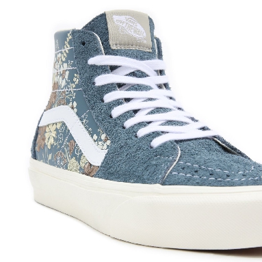 Vans Sunday Market Sk8-Hi Tapered Blue Classic Womens - (Sunday Market) blue mirage/marshmallow VN0A4U167LR Shoes