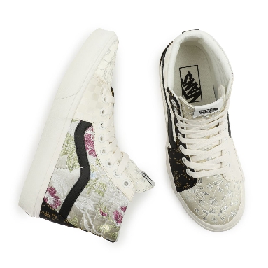 Vans Brocade Sk8-Hi Multicolour Classic Womens - (Brocade) Patchwork/True White VN0A5KRH8L8 Shoes