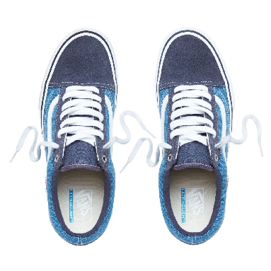 Vans Old Skool Pro Classic Mens Womens - Navy/White V00ZD40NS Shoes