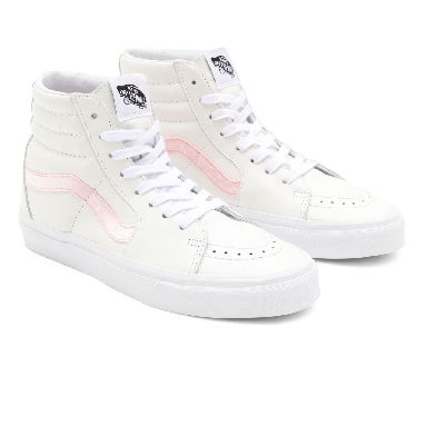 Vans Velvet Sidestripe Sk8-Hi White Classic Womens - (Velvet Sidestripe) powder pink/true white VN0A32QG9XL Shoes