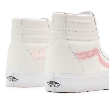 Vans Velvet Sidestripe Sk8-Hi White Classic Womens - (Velvet Sidestripe) powder pink/true white VN0A32QG9XL Shoes