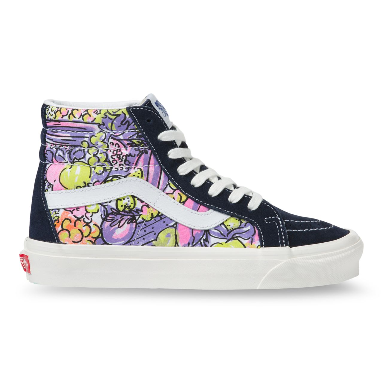 Vans Anaheim Factory Sk8-Hi 38 DX Purple Classic Womens - (Anaheim Factory) parisian night/og veggies print VN0A38GF9GR Shoes