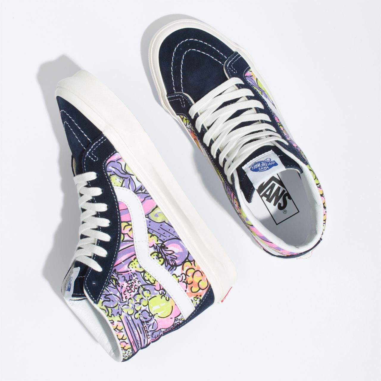 Vans Anaheim Factory Sk8-Hi 38 DX Purple Classic Womens - (Anaheim Factory) parisian night/og veggies print VN0A38GF9GR Shoes