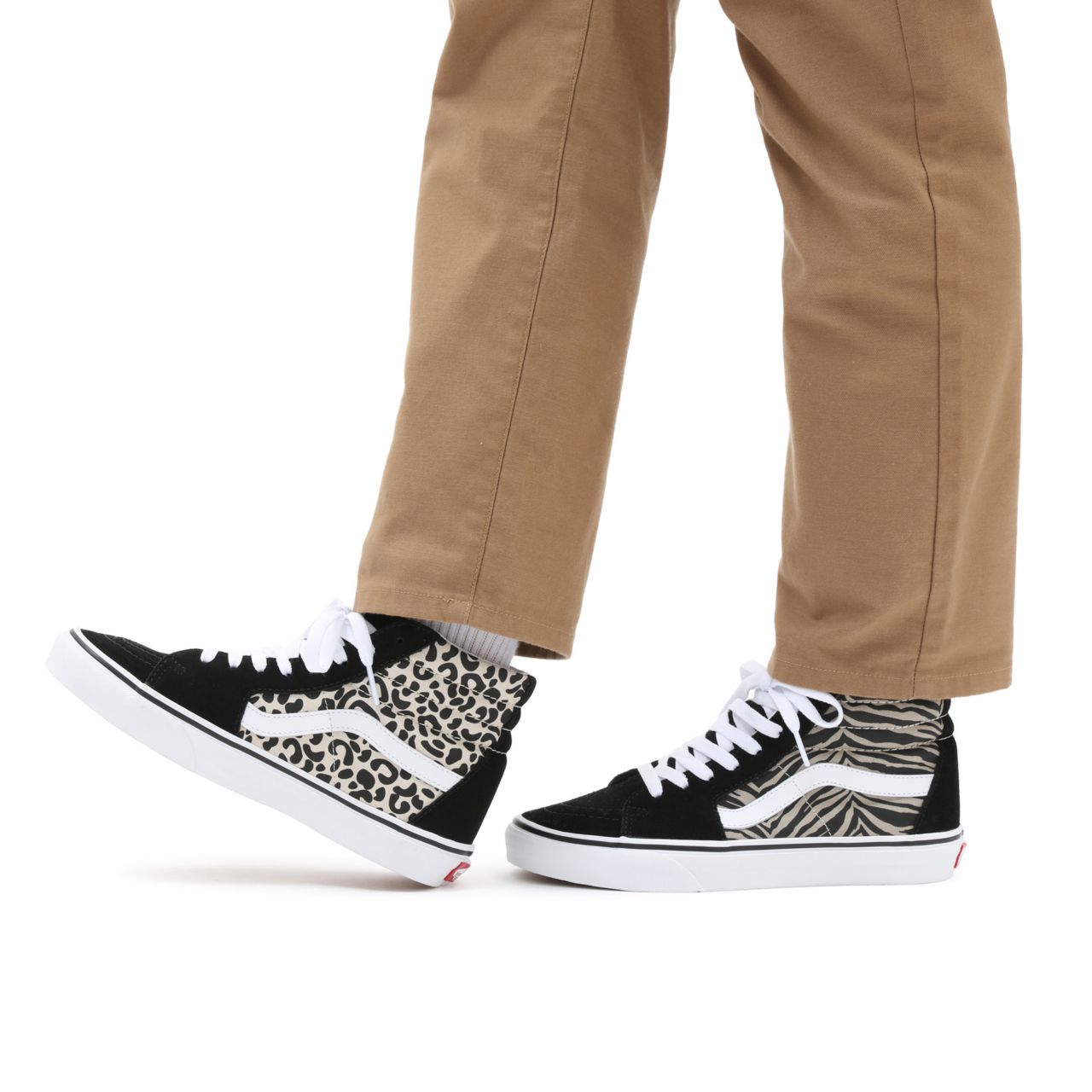 Vans Safari Multi Sk8-Hi Black Classic Womens - (Safari Multi) mix/true white VN0A32QG9XB Shoes