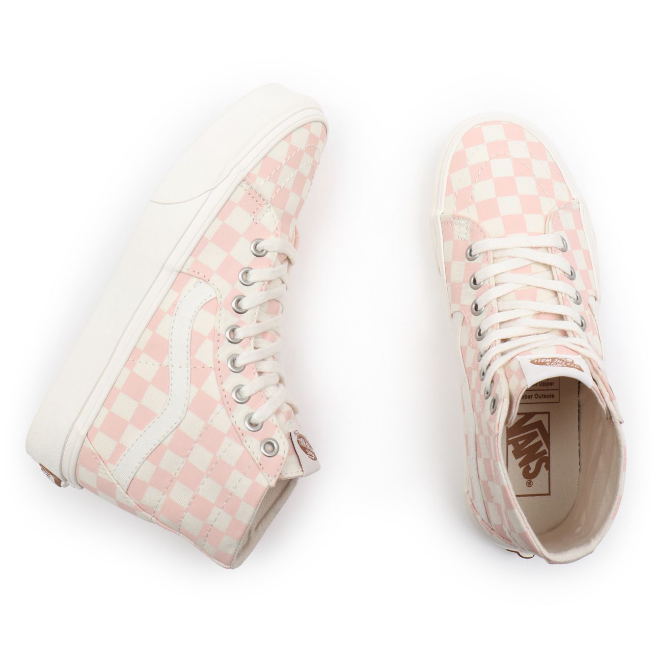 Vans Eco Theory Sk8-Hi Tapered Pink Classic Womens - (Eco Theory) peachy keen/natural VN0A4U169FP Shoes