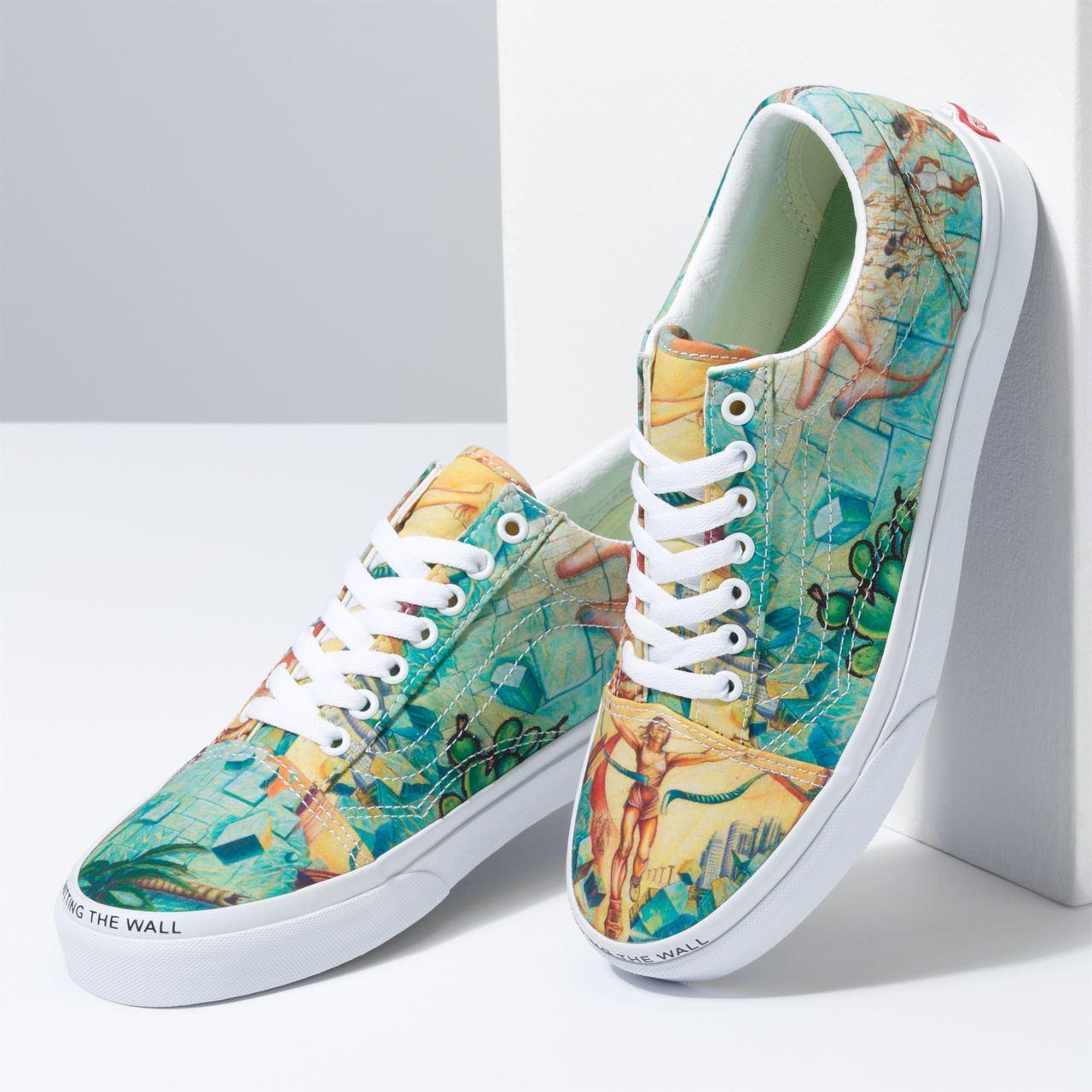 Vans X MOCA Judy Baca Old Skool Multicolour Classic Womens - (Moca) Judy Baca VN0A5KRFYQ8 Shoes