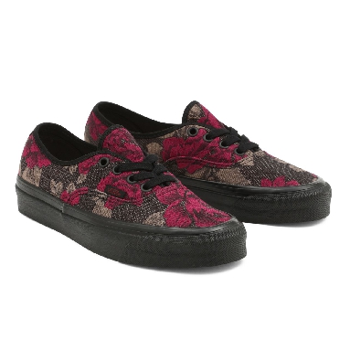 Vans Anaheim Factory Authentic 44 DX Black Classic Womens - (Anaheim Factory) Roses/Black VN0A5KX48FH Shoes