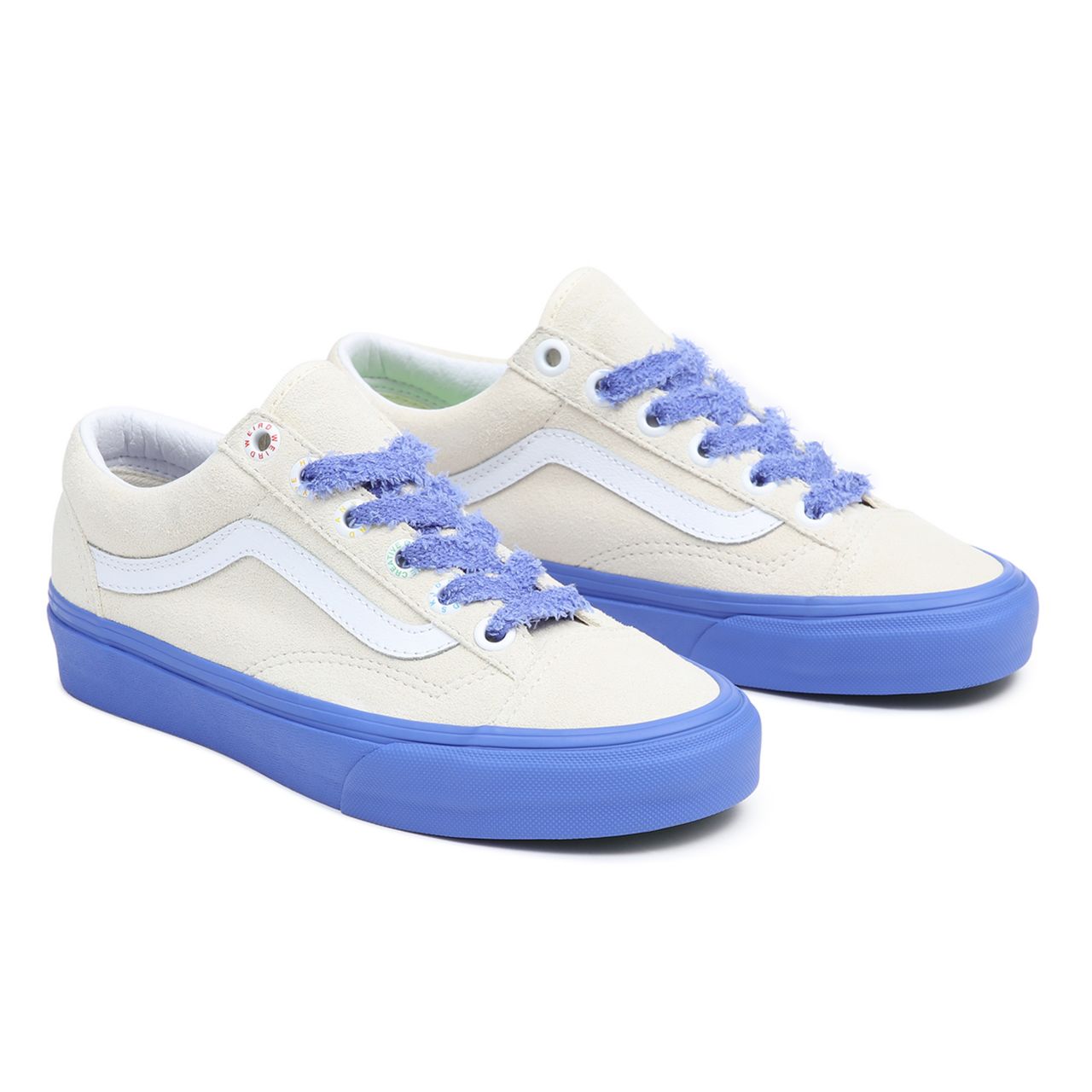 Vans x Tierra Whack Style 36 Blue Classic Womens - (Tierra Whack) Classic White/Baja Blue VN0A54F67CC Shoes