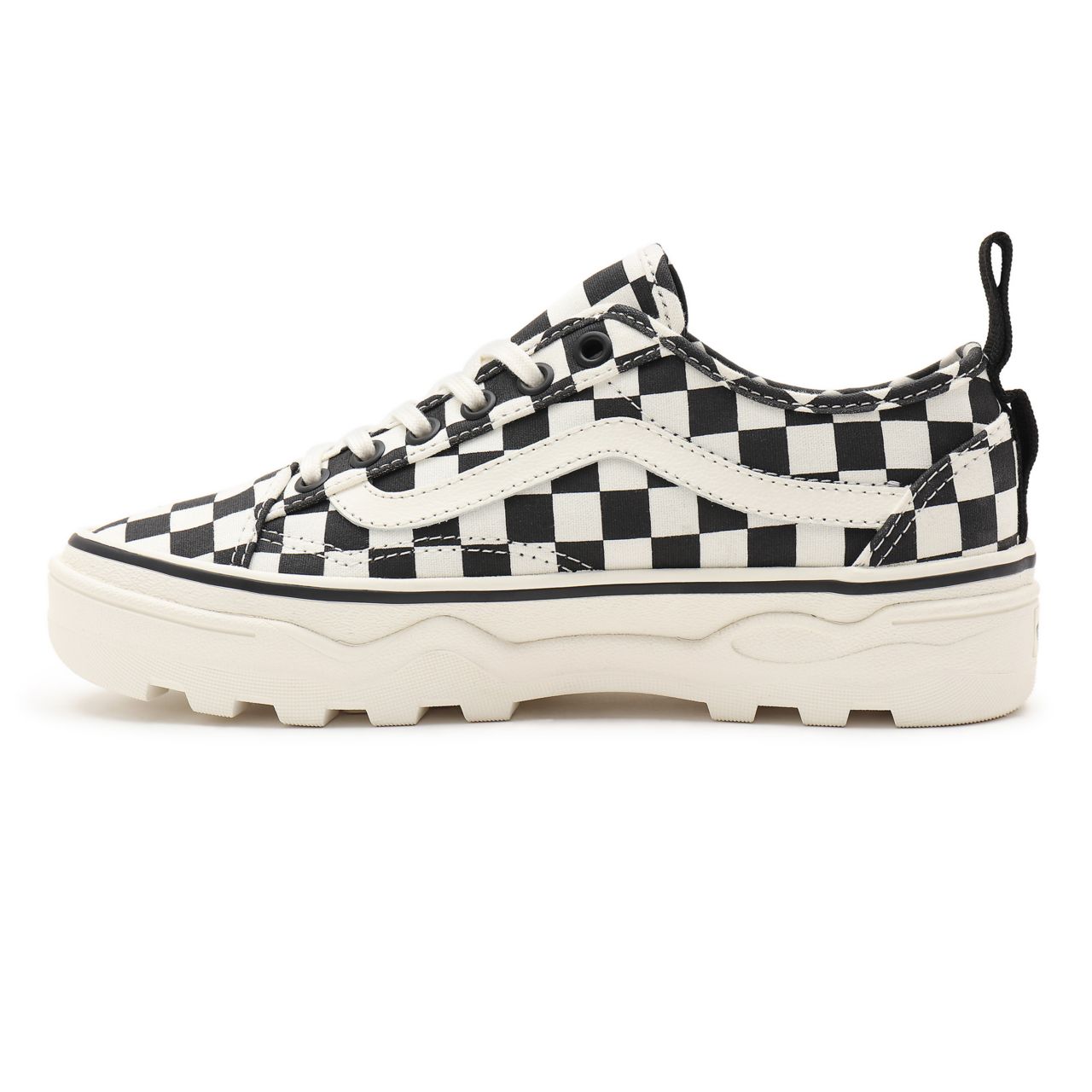 Vans Checkerboard Sentry Old Skool Wc White Classic Womens - (Checkerboard) Marshmallow/Black VN0A5KR3Q4O Shoes