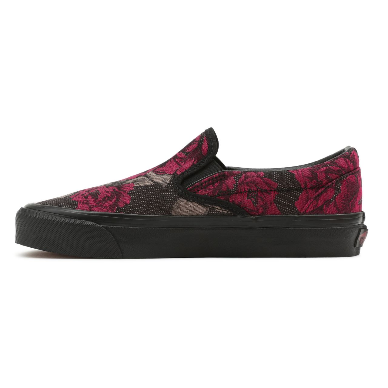 Vans Anaheim Factory Classic Slip-On 98 DX Black Classic Womens - (Anaheim Factory) Roses/Black VN0A5KX88FH Shoes