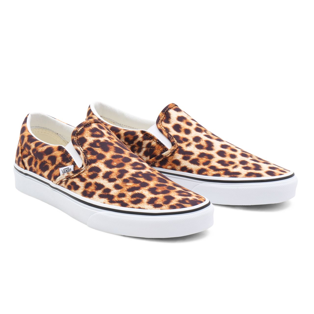 Vans Leopard Classic Slip-On Black Classic Womens - (Leopard) Black/True White VN0A5AO83I6 Shoes