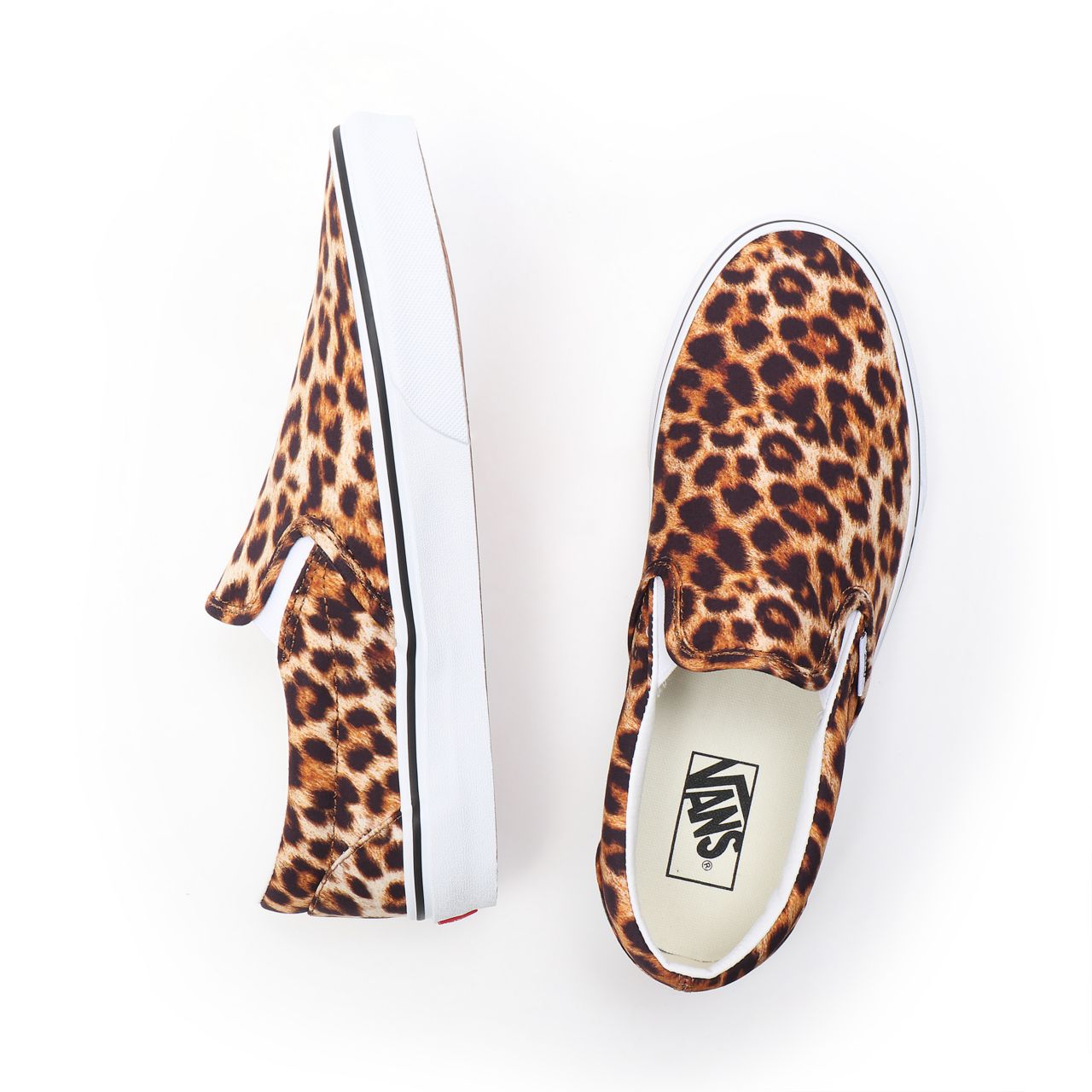 Vans Leopard Classic Slip-On Black Classic Womens - (Leopard) Black/True White VN0A5AO83I6 Shoes