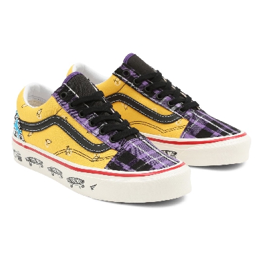 Vans Anaheim Factory Old Skool 36 DX Multicolour Classic Womens - (Anaheim Factory) Og Multi/Sidewall VN0A54F391A Shoes