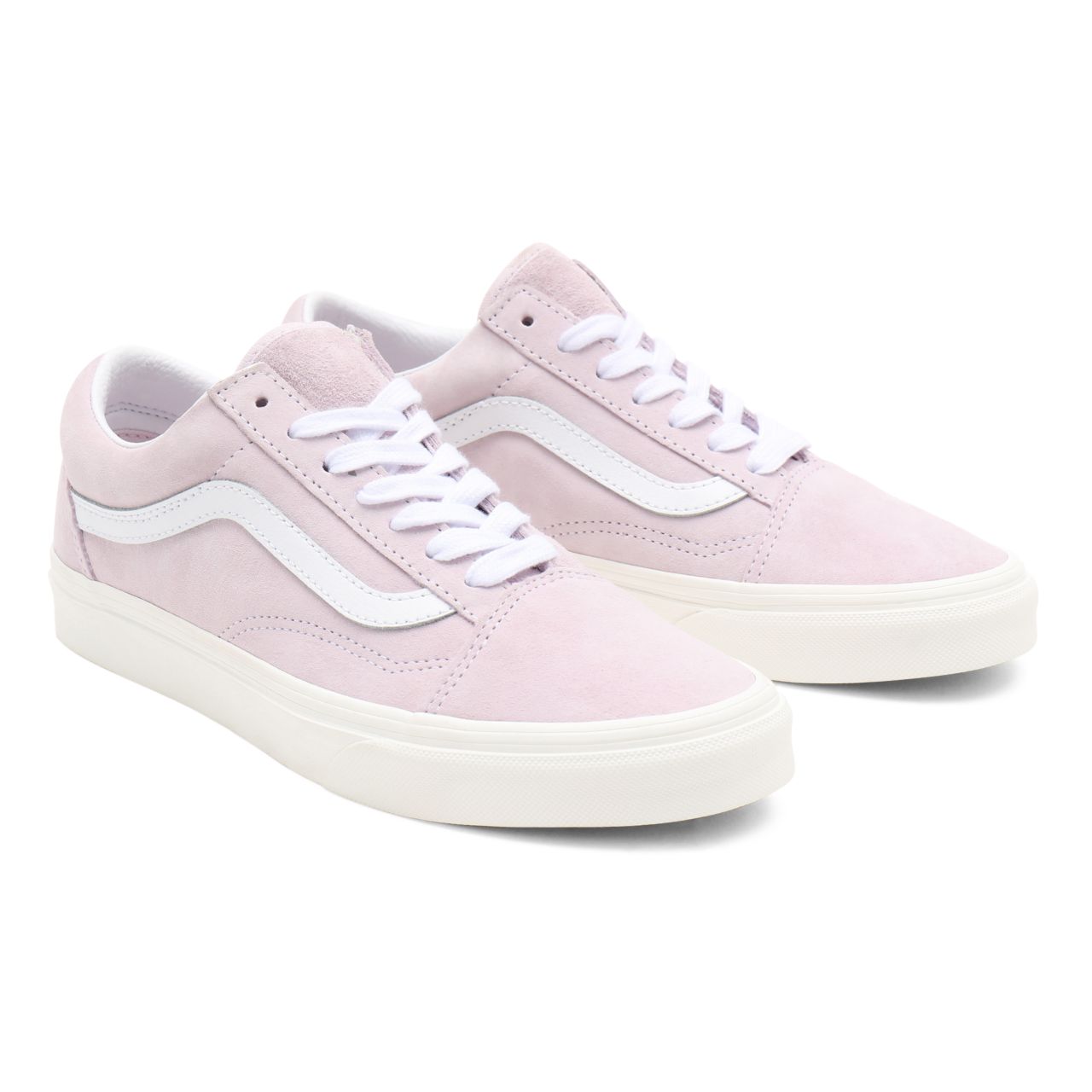 Vans Pig Suede Old Skool Pink Classic Womens - (Pig Suede) orchid ice/snow white VN0A38G19G4 Shoes