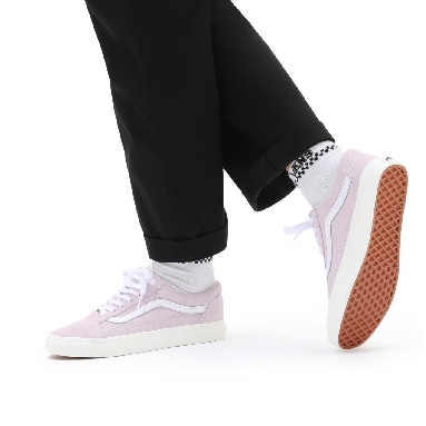 Vans Pig Suede Old Skool Pink Classic Womens - (Pig Suede) orchid ice/snow white VN0A38G19G4 Shoes