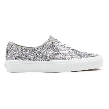 Vans Shiny Party Authentic Silver Classic Womens - (Shiny Party) Silver/True White VN0A5KRD8E5 Shoes